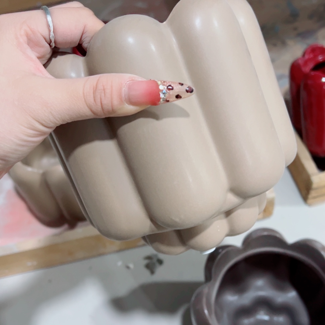 有孔，陶瓷花盆满10米包邮发货