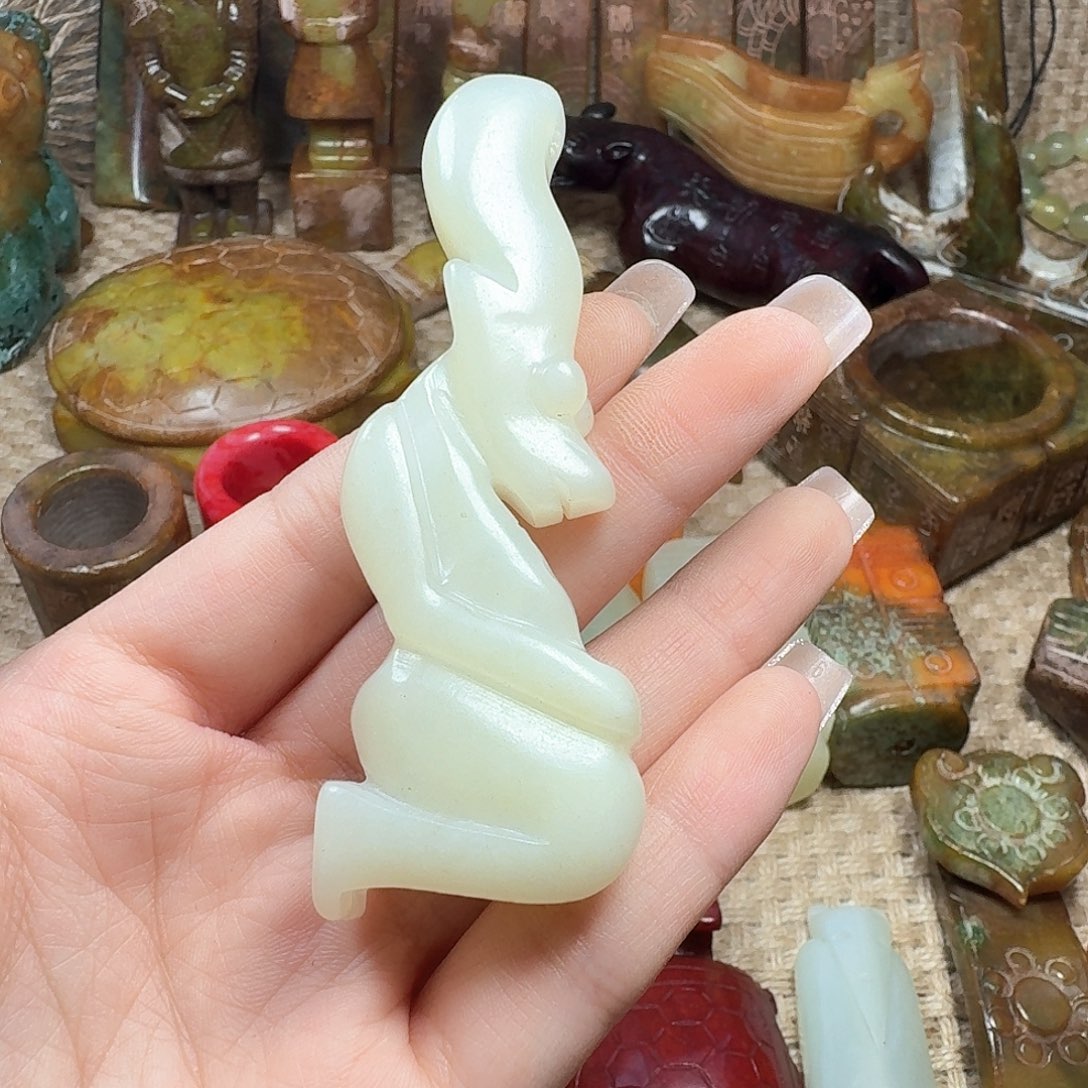 白玉菩提吊坠挂件