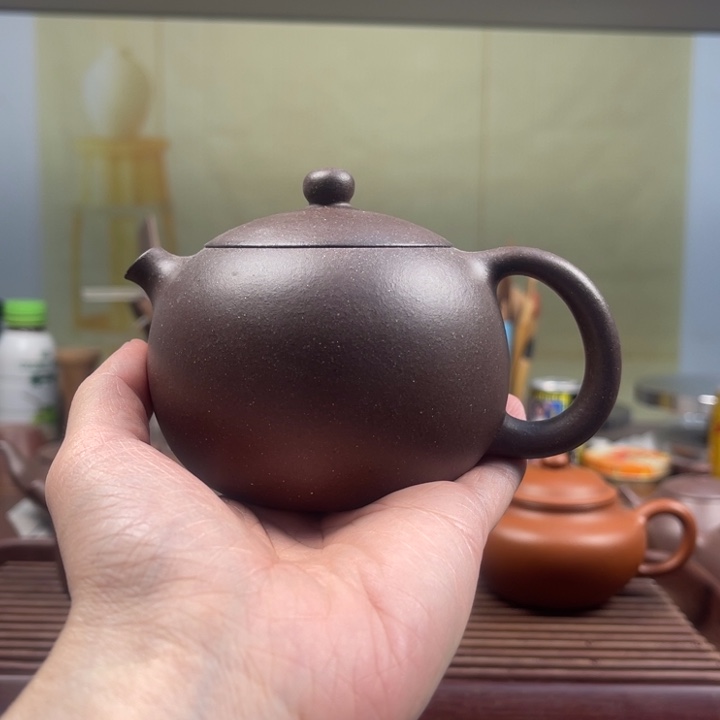 紫砂茶壶一****?底槽清西施