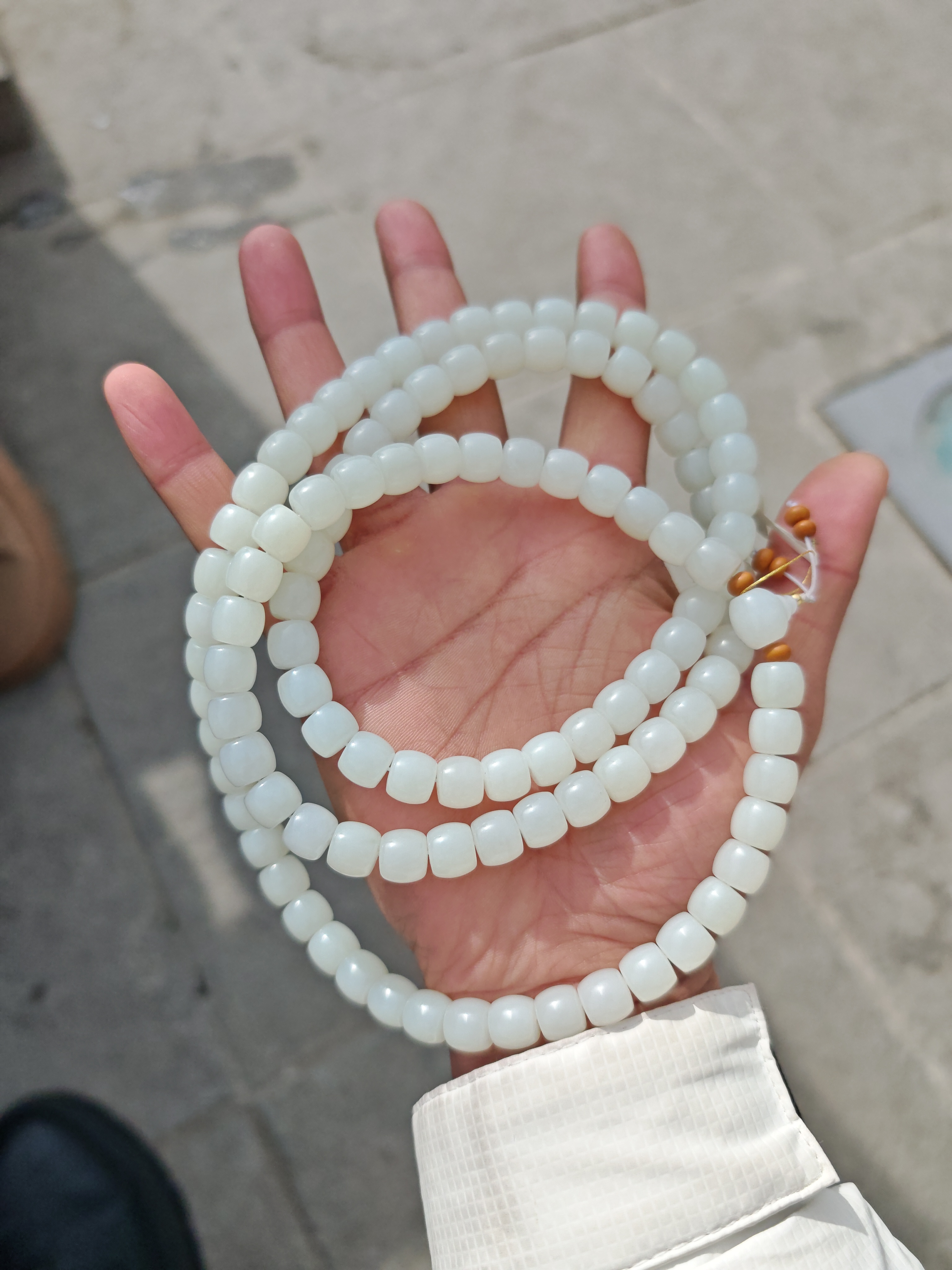 和田玉手串高端奢华款