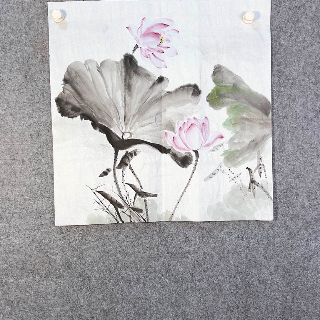 国画699 花鸟在树丛的顶端鸣叫叫声