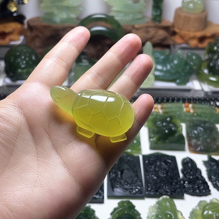 蛇纹石玉未镶嵌手把