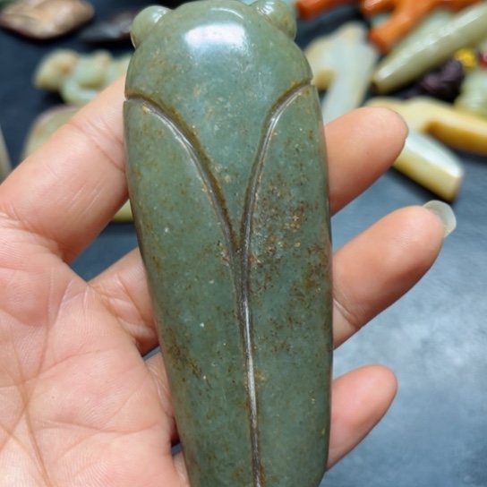 吊坠白玉菩提把件