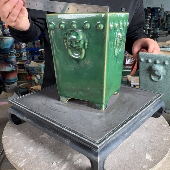 。一风堂石湾花盆 微瑕 内12*19