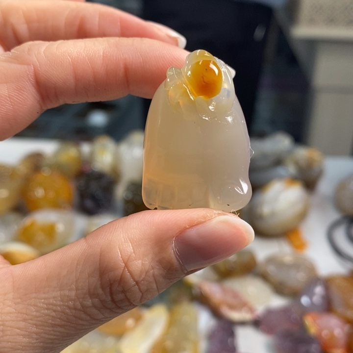 玛瑙/玉髓吊坠(不含链)未镶嵌