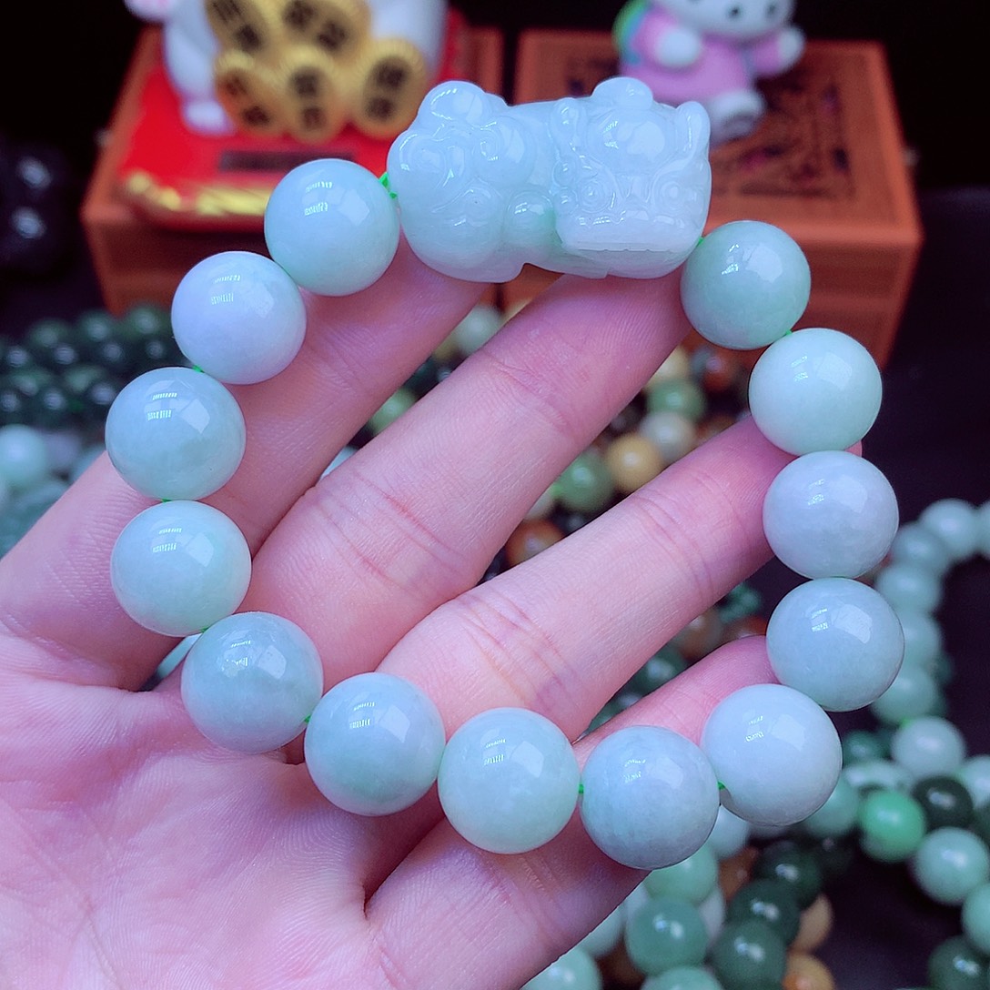 翡翠未镶嵌毛衣链