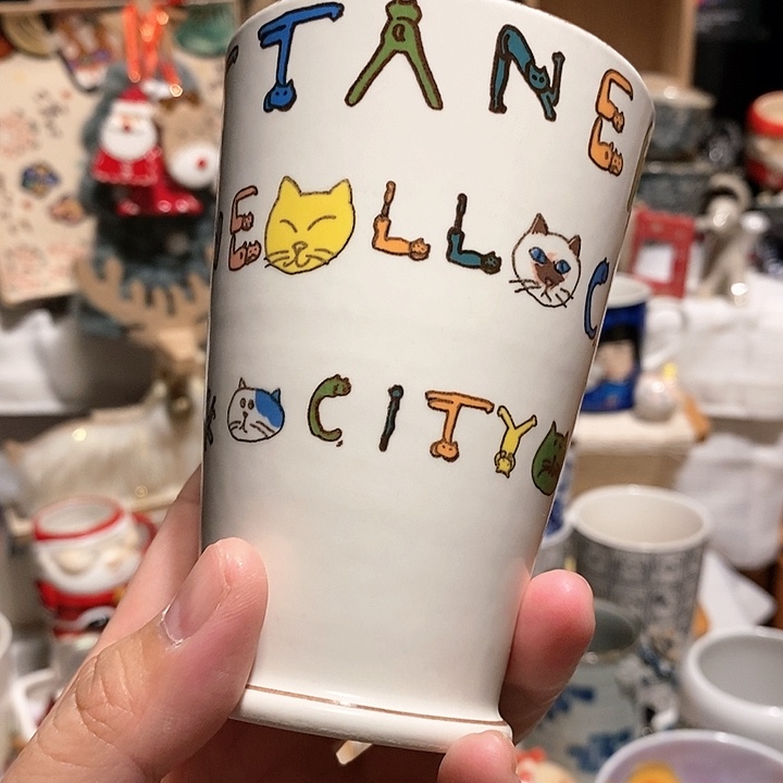 搪瓷米卡萨手握可乐杯