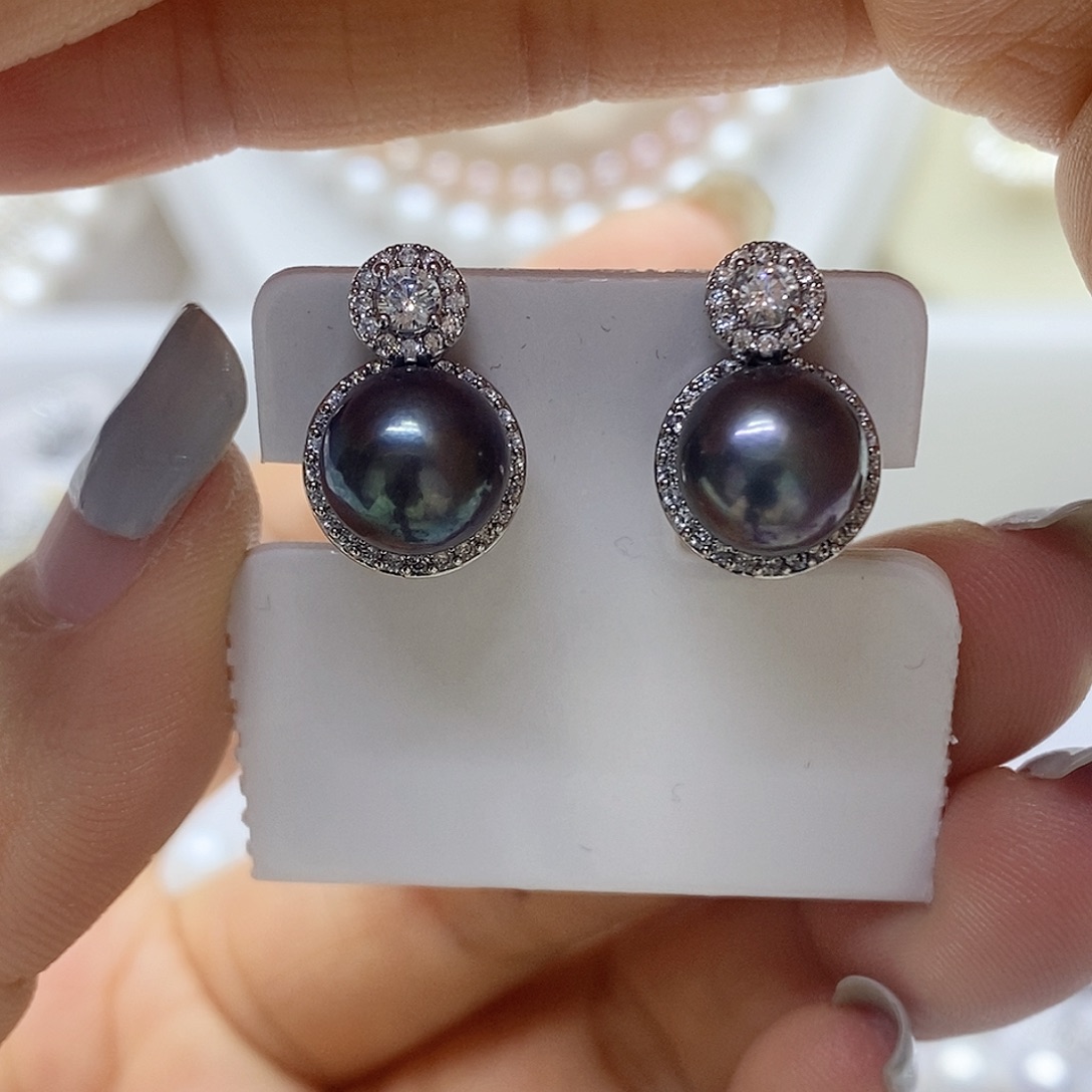 未镶嵌耳钉淡水珍珠