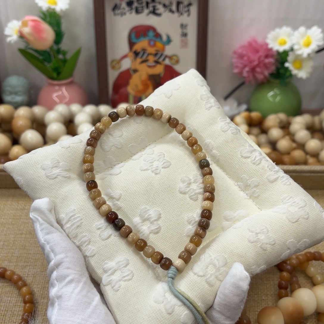 花***完菩提根/象牙果吊坠7玉化龙脊桶手持786