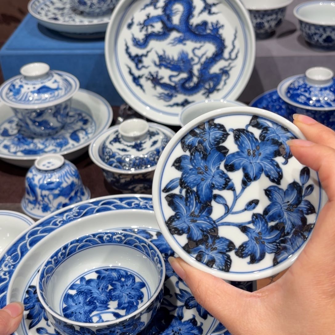 瓷片柳*景德镇纯手工手绘