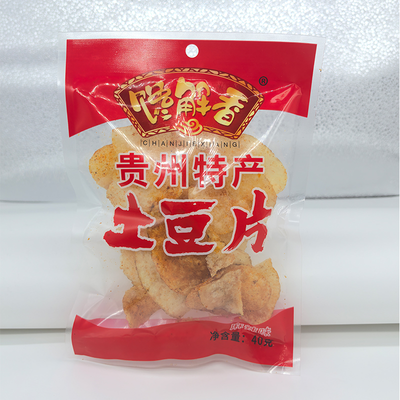 贵州特产麻辣味土豆片、麻辣味土豆丝40g*6包