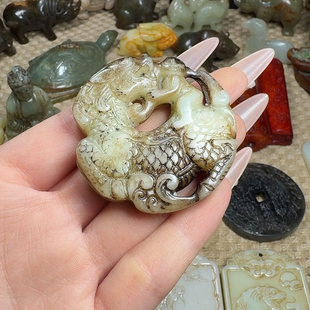 白玉菩提吊坠挂件