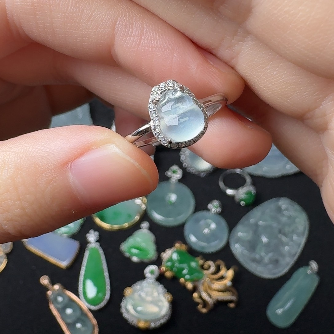 翡翠银S925镶嵌手链