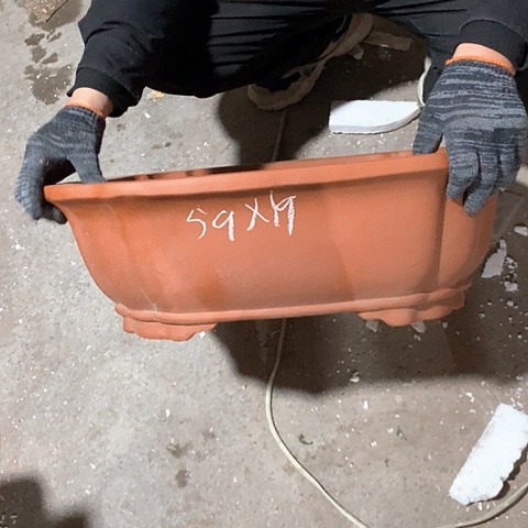 紫砂花盆手工制作