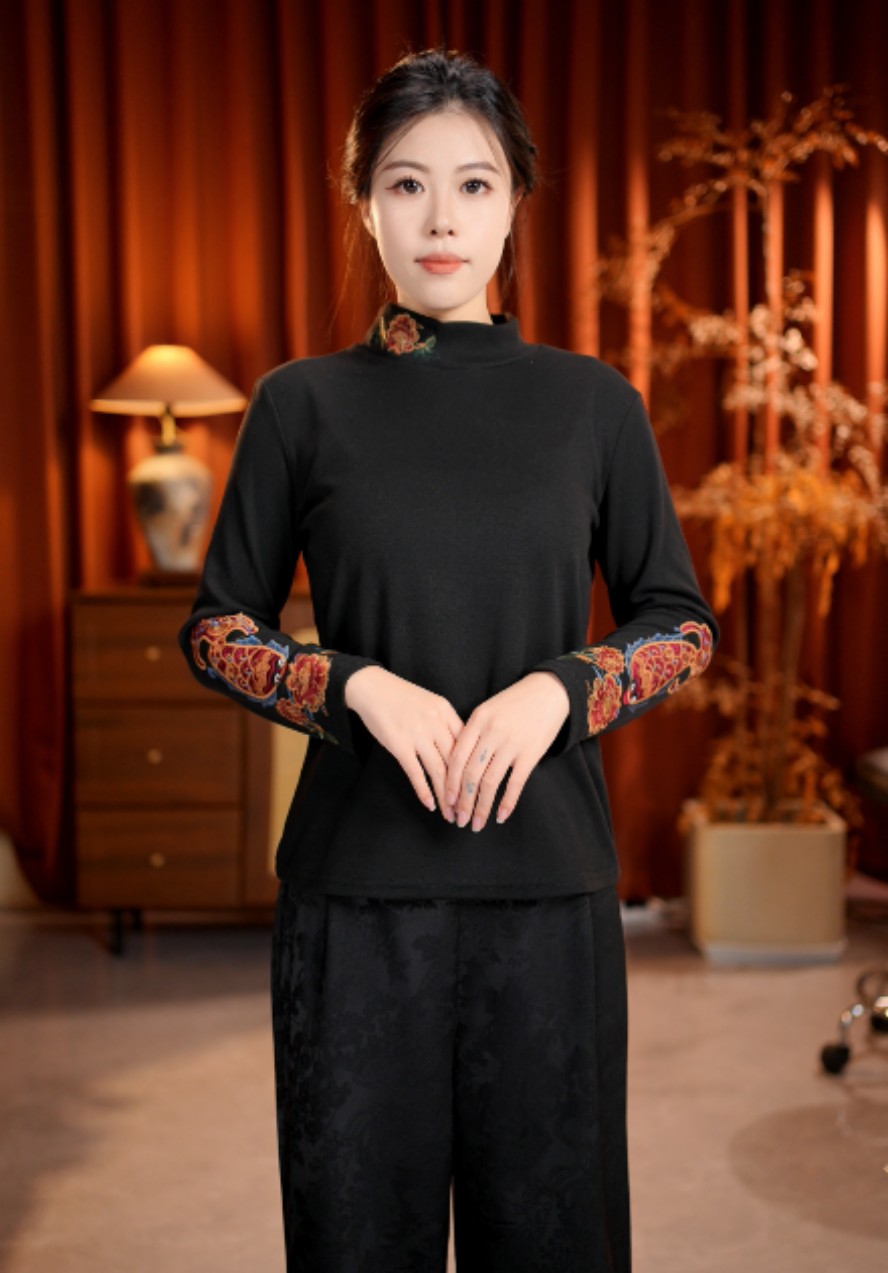 新中式新款时尚气质小衫（D317）