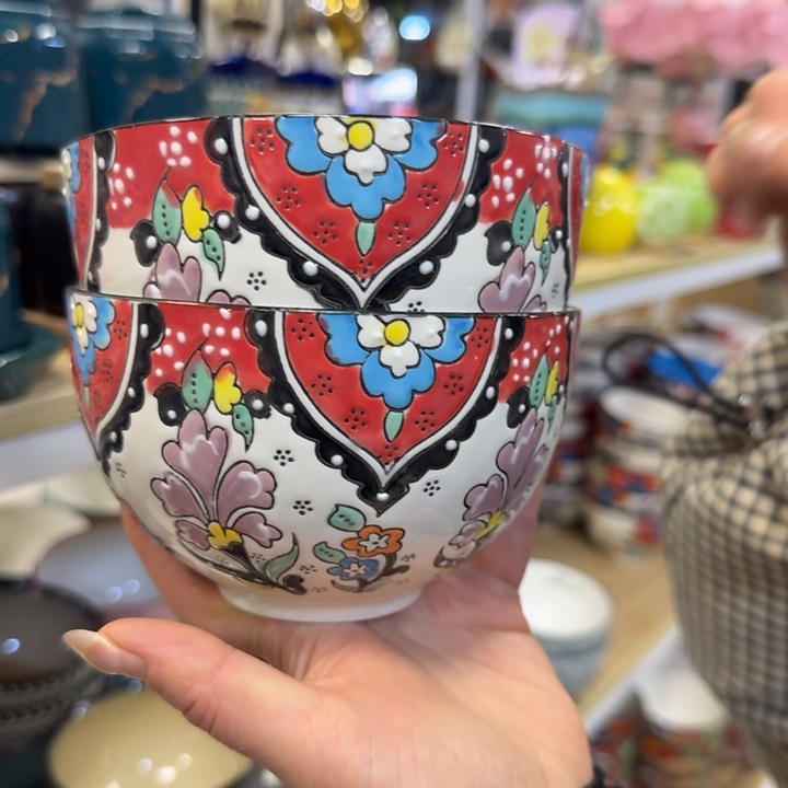 瓷5英寸土尔其饭碗2只