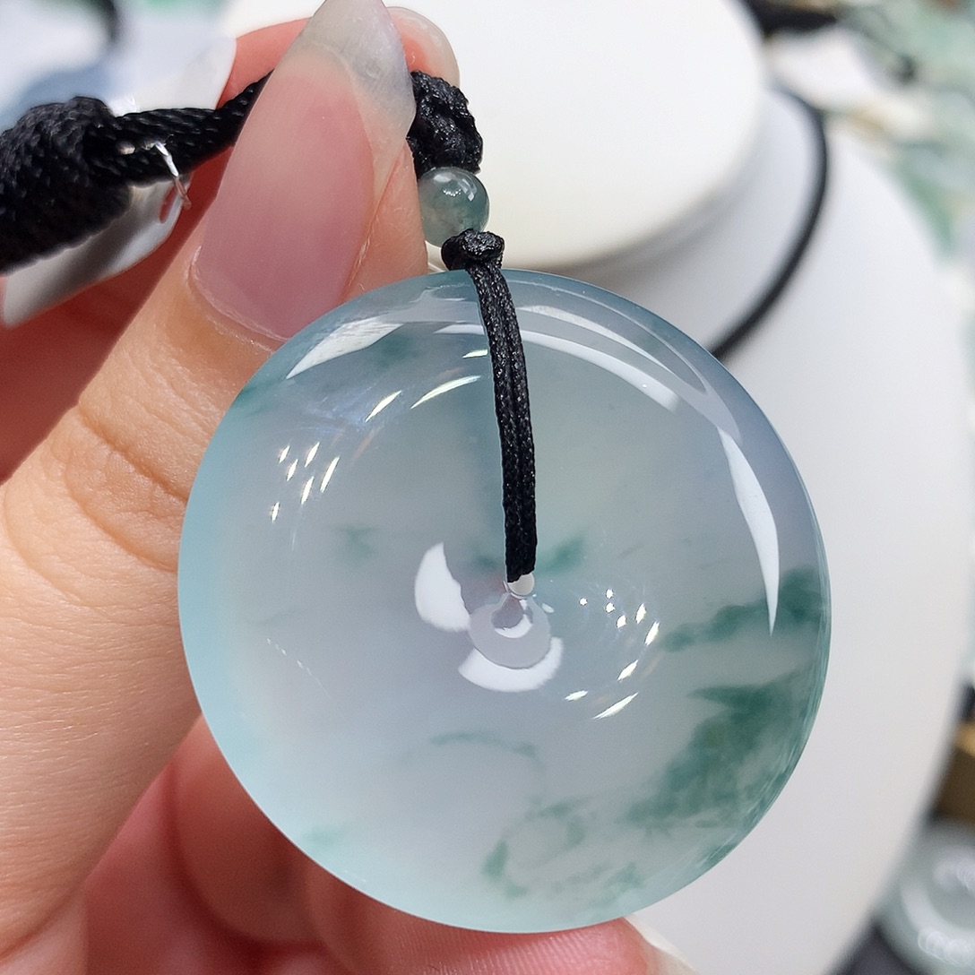 翡翠未镶嵌胸饰翡翠108，35.3/6.2