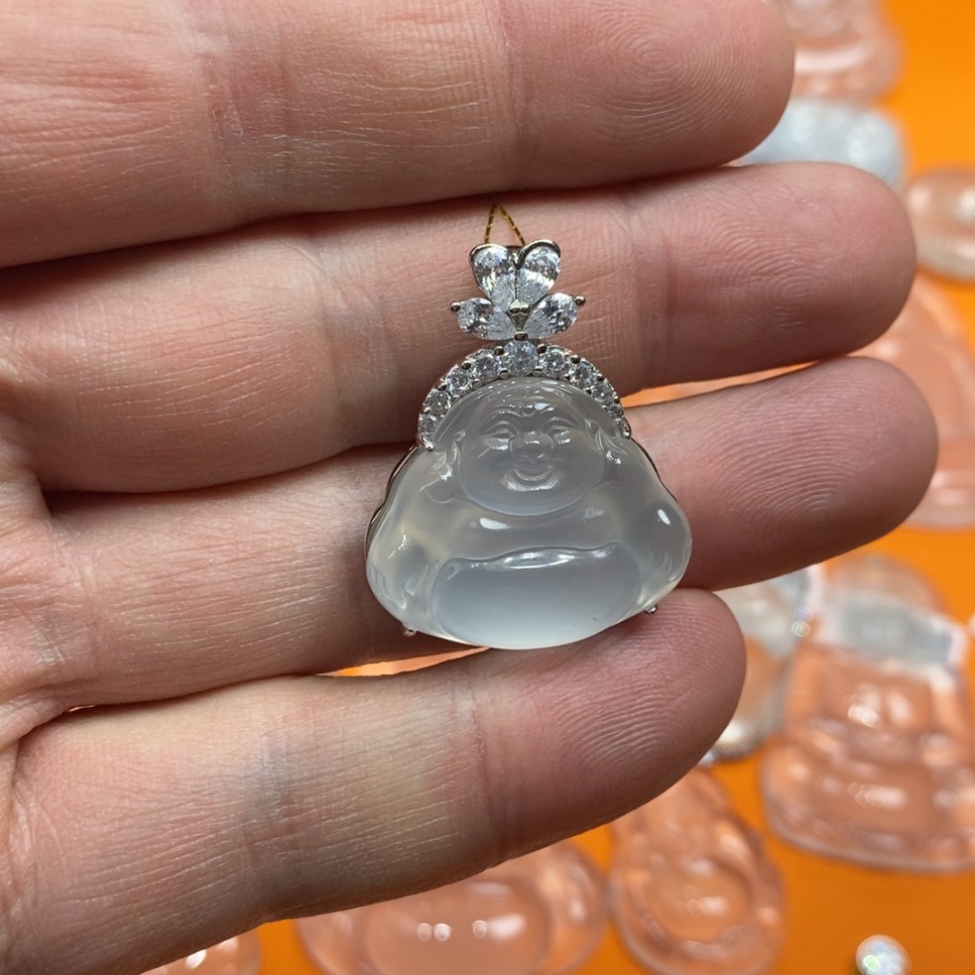 石英质玉项圈银S925镶嵌晓*