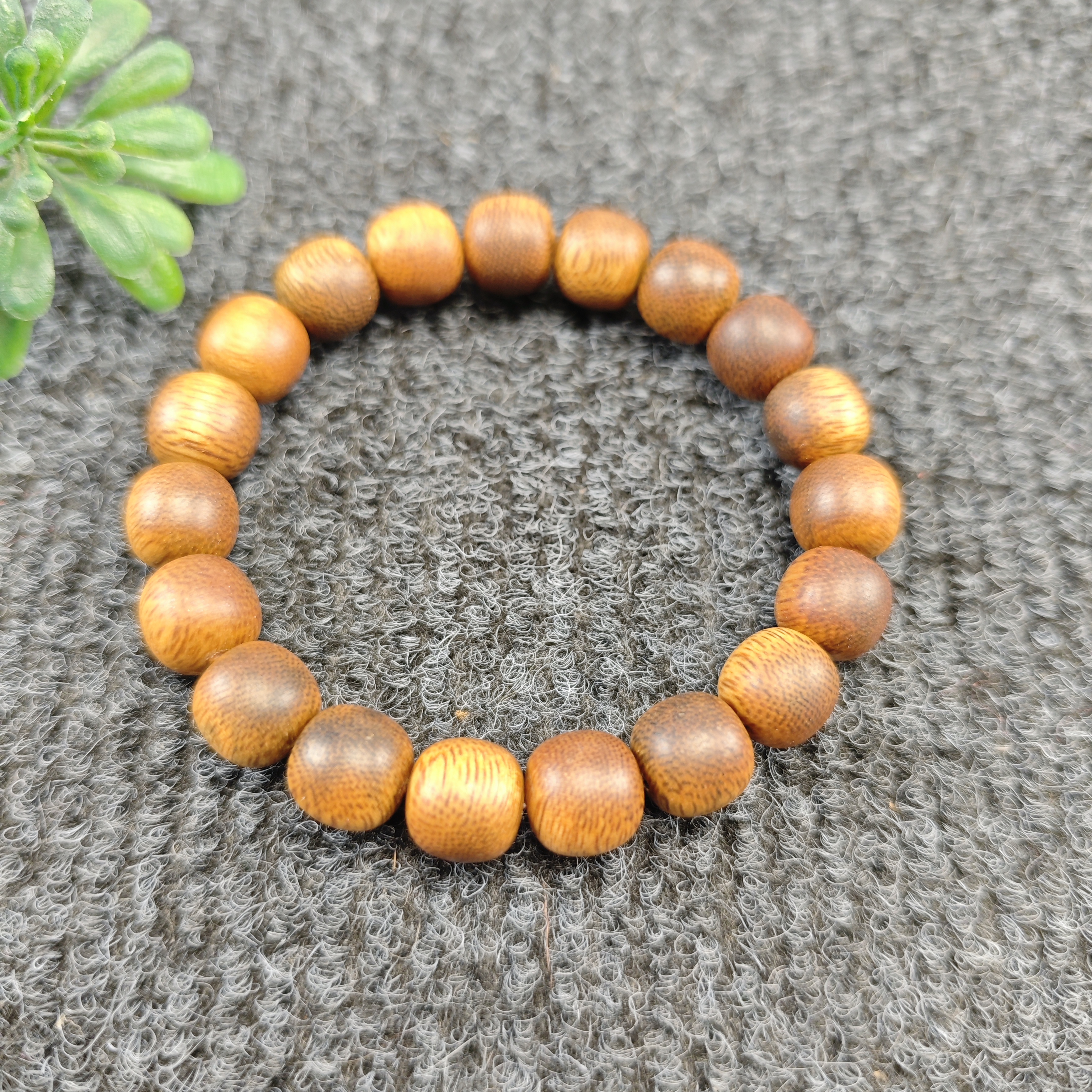 沉香QIC越南富森红土1.0苹果珠单圈手串多样性发一A10053