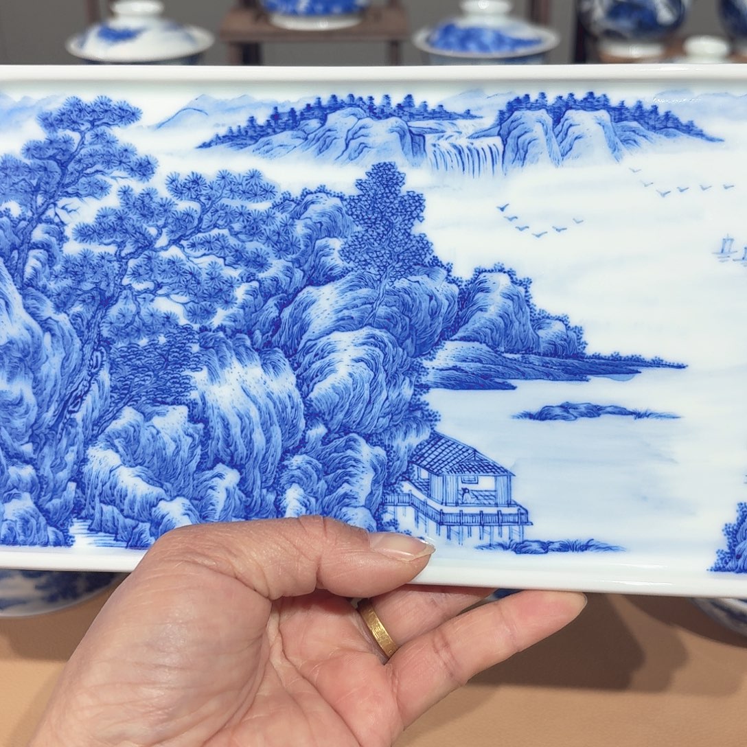 静***8景德镇纯手绘干泡台