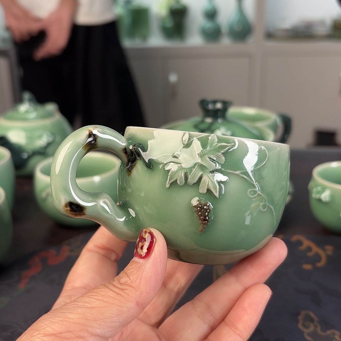 云***烟小米茶器龙泉云间青瓷