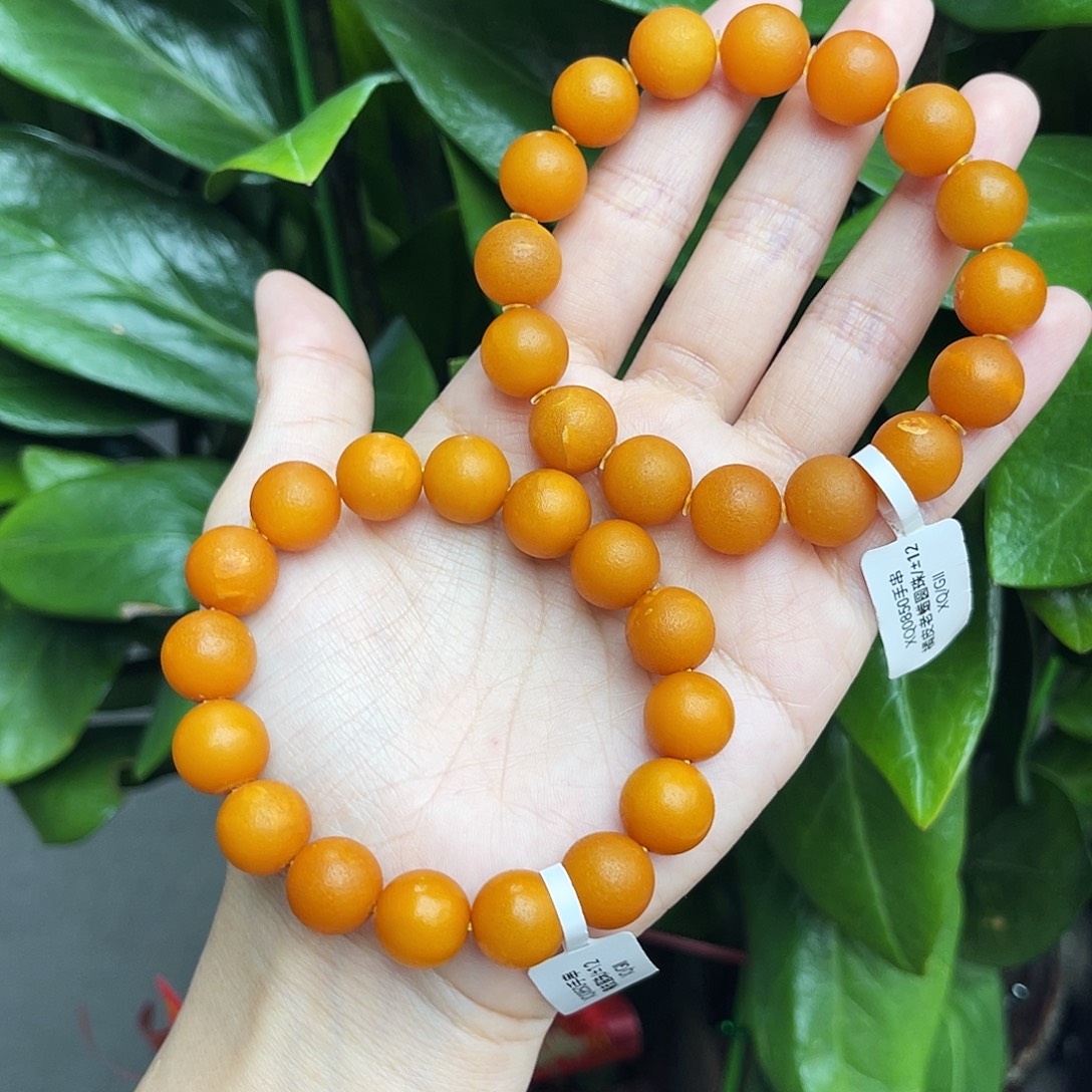 琥珀未镶嵌手链12 多样性发其一