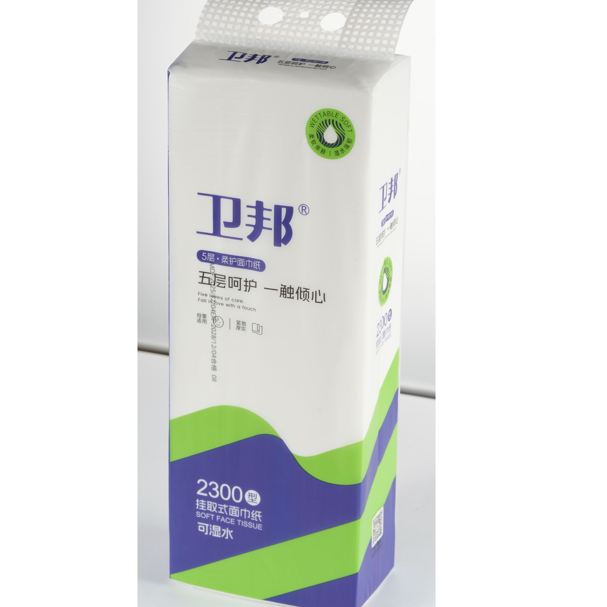 挂取式面巾纸每提440抽拍1发6