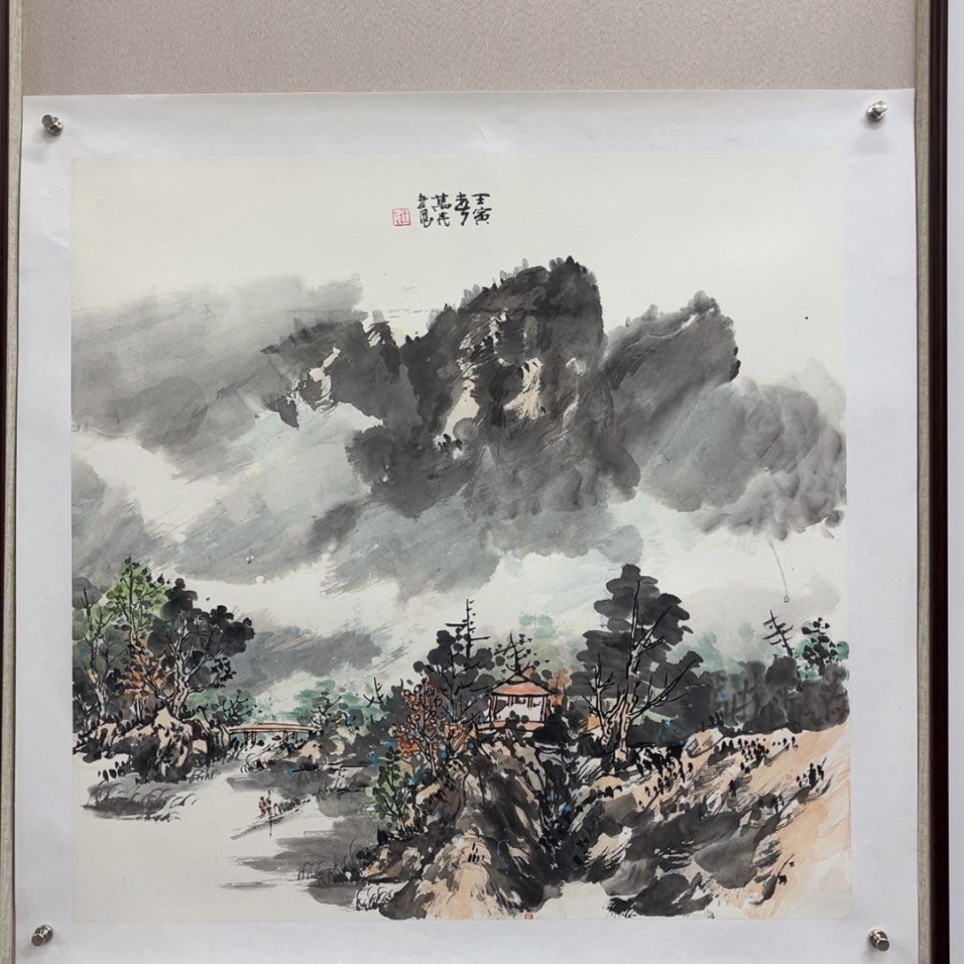 国画艺术家真人手绘