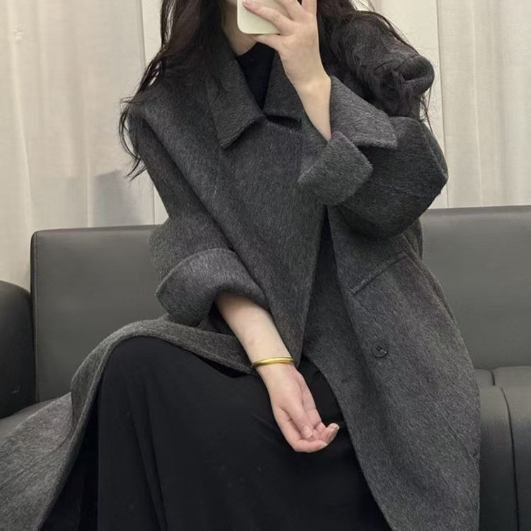 （直播扣号专用链接）女士秋冬宽松气质百搭双面大衣