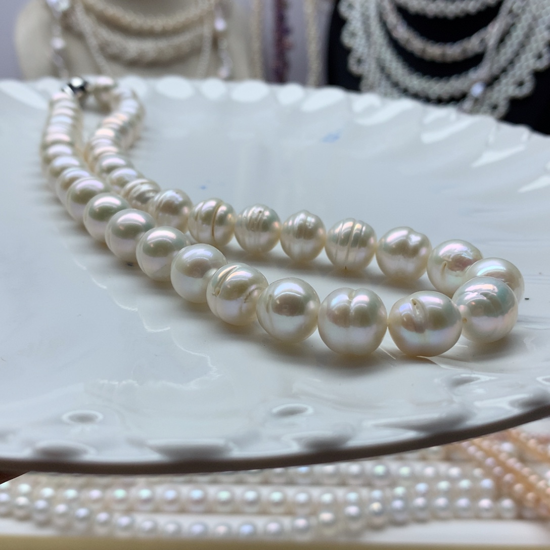 淡水珍珠颈饰合金9.7-10.3