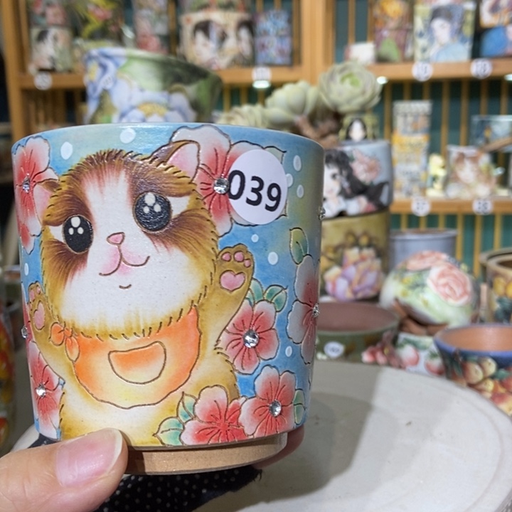 红陶景德镇艺术手绘作品