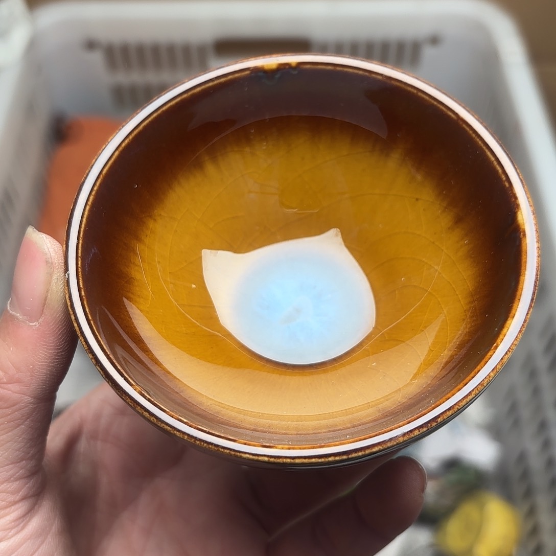 茶盏建盏主人杯一只微瑕