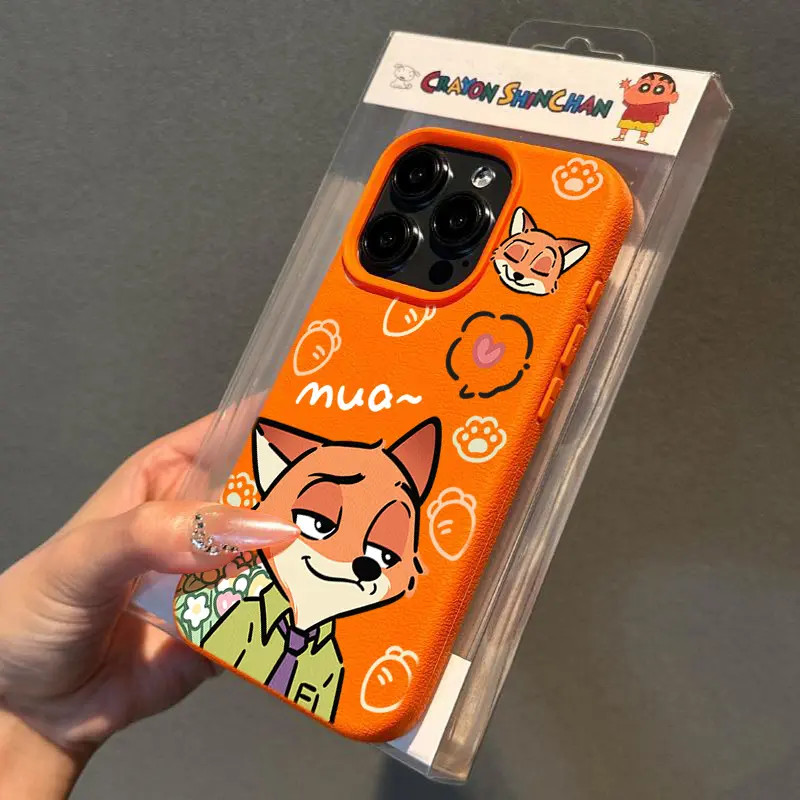 朱迪尼克情侣适用iPhone17苹果16Pro手机壳15荔枝纹14/13/12/11