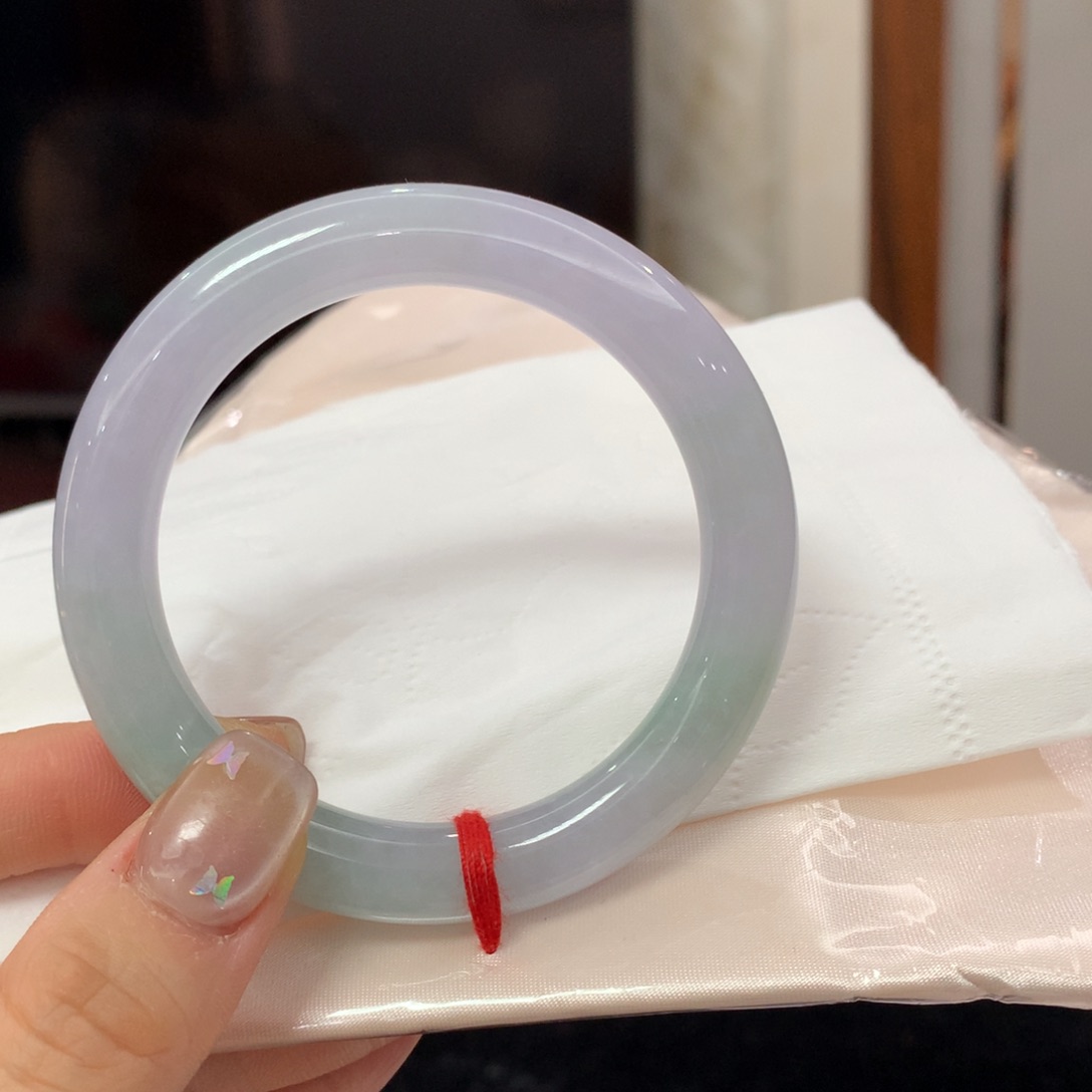 未镶嵌手镯翡翠完美者慎拍 圈口53.8