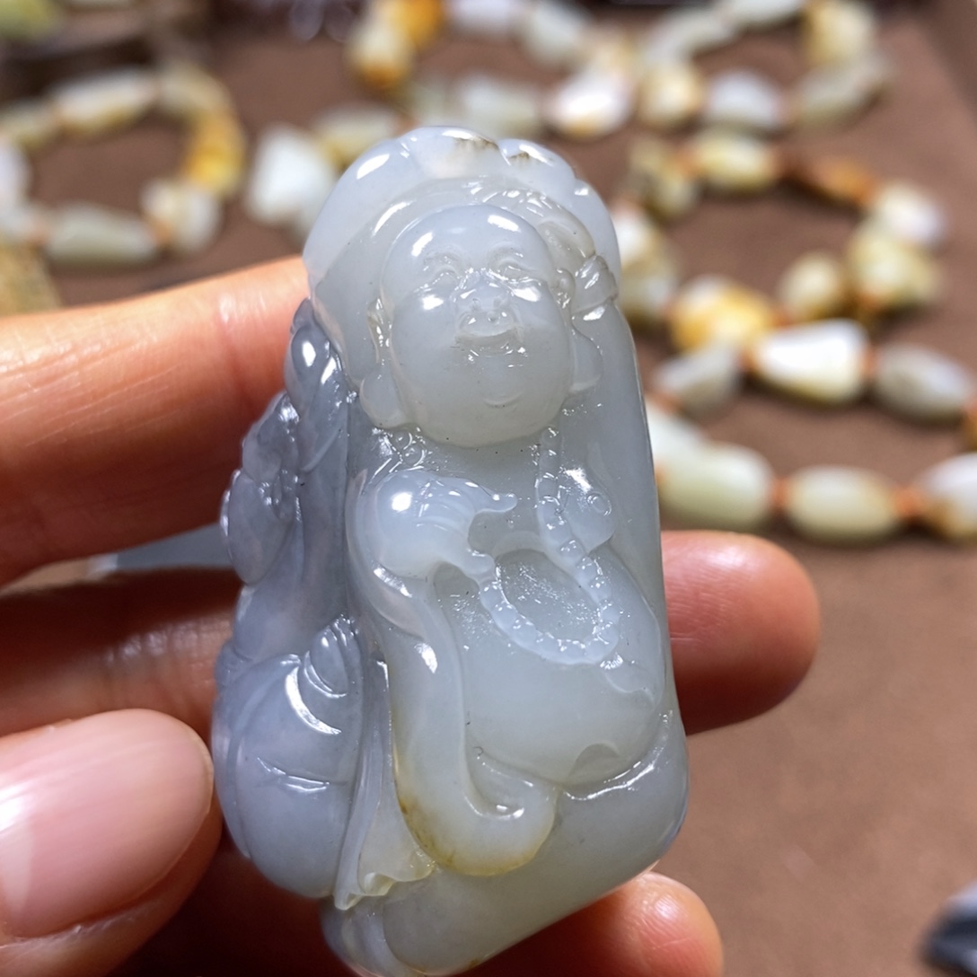 和田玉未镶嵌挂件