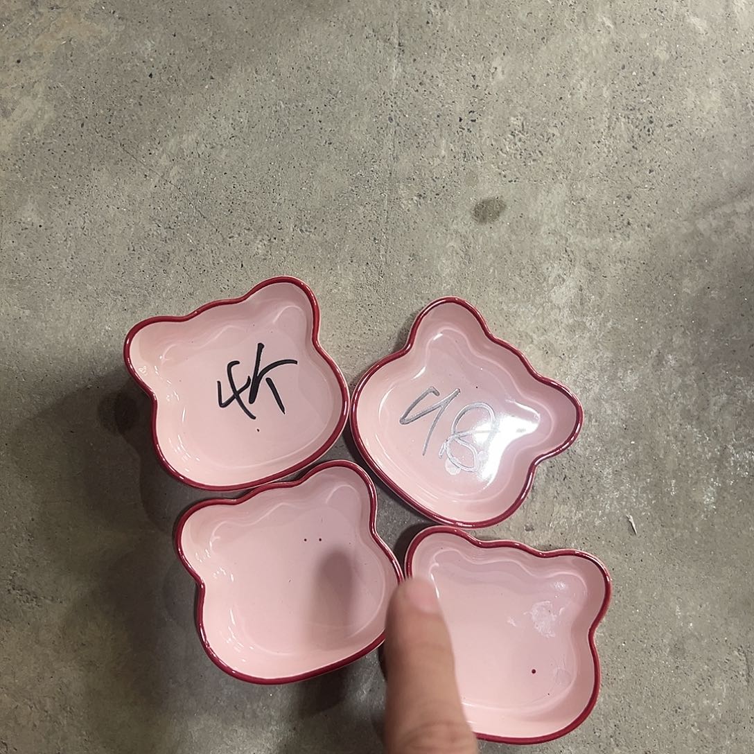 瓷小熊碟子4个装福利