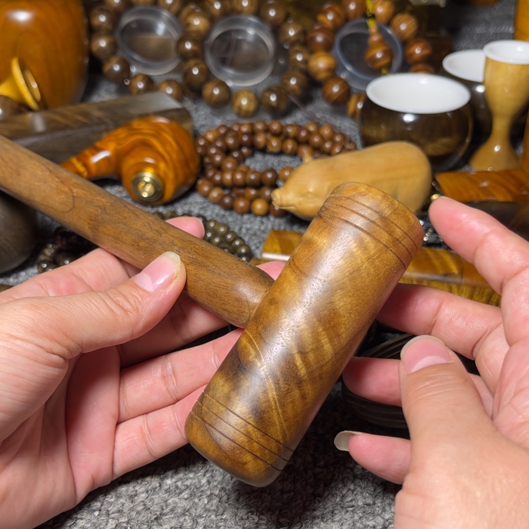 最***鬼金丝楠按摩锤老料