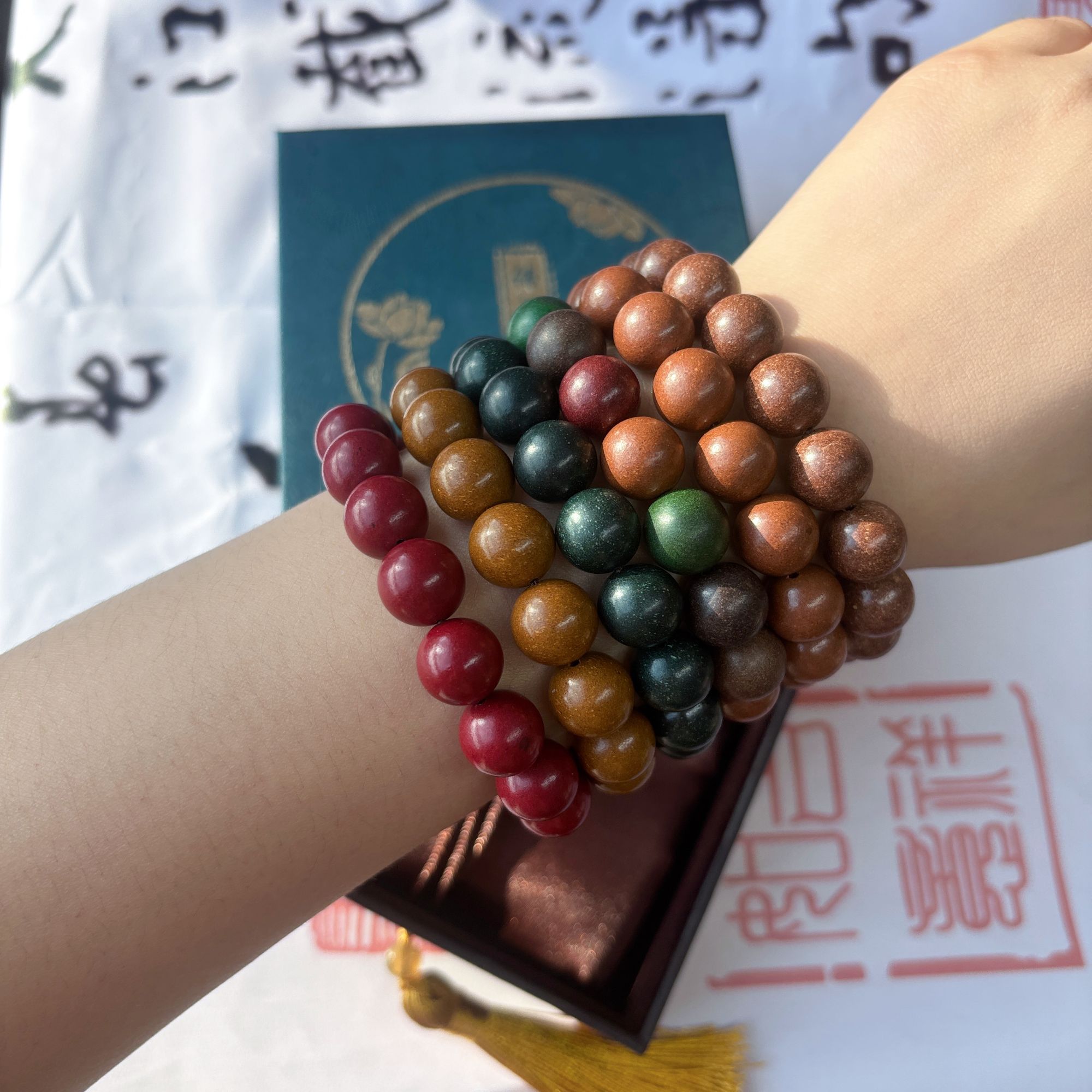 手工合香珠12mm合集（活血不气 安神助眠 管理身材...等）天然药香