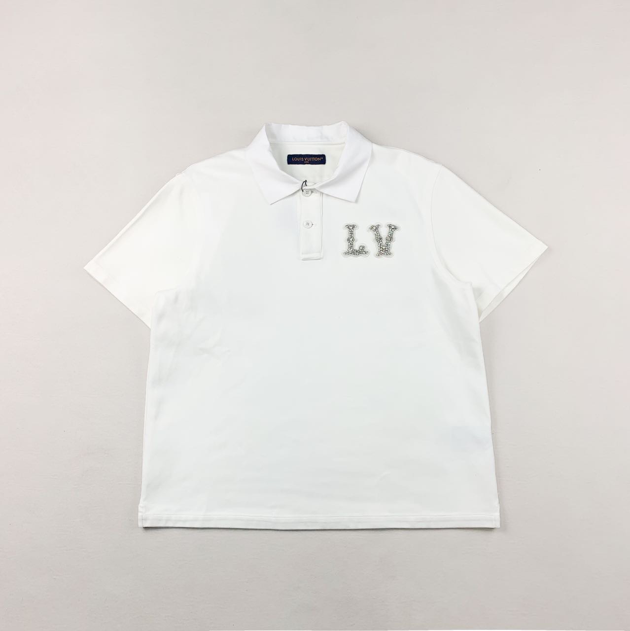 未使用 LouisVuitton/路易威登 lv珠饰纯色短袖xs码编码xb4698