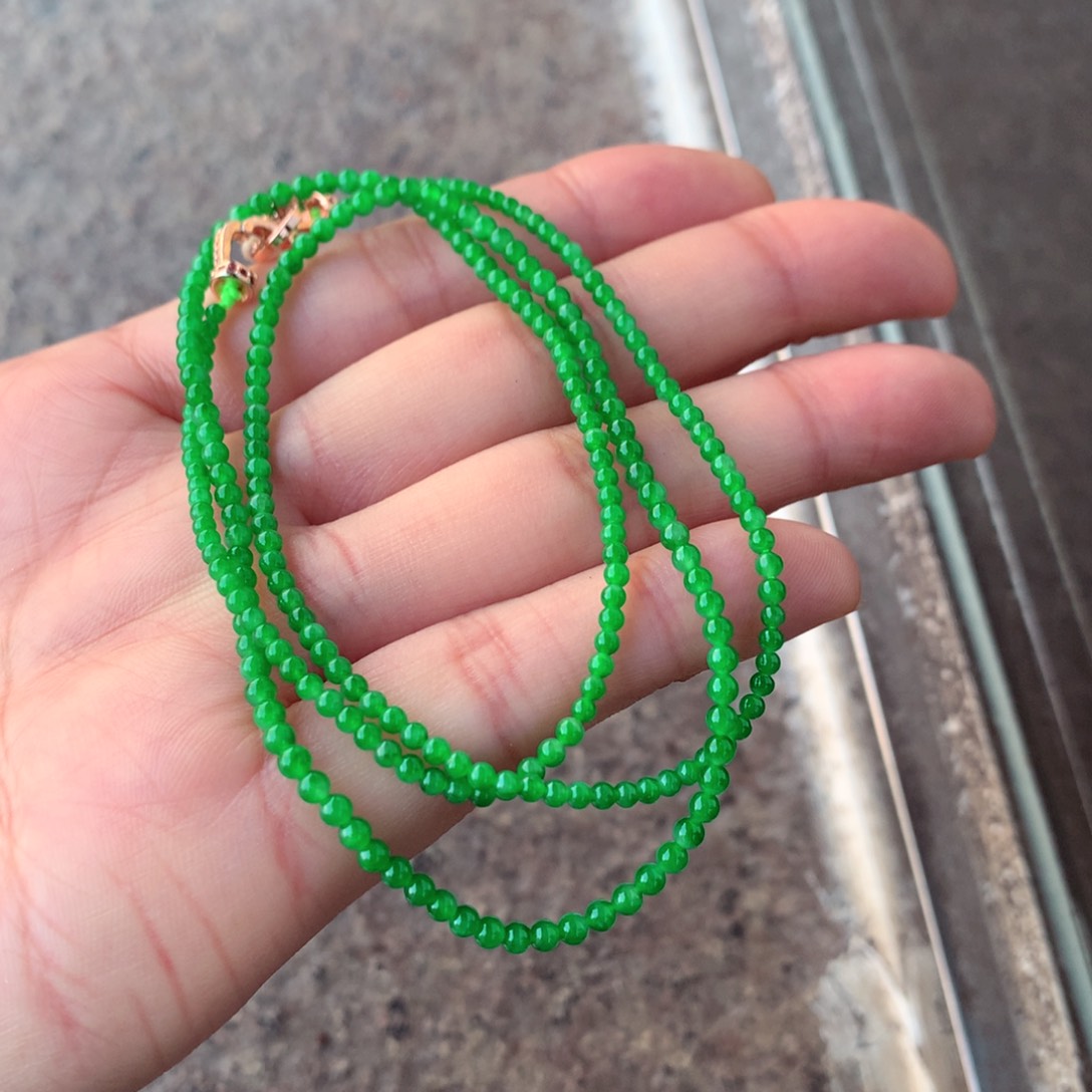 翡翠手链未镶嵌缅甸翡翠