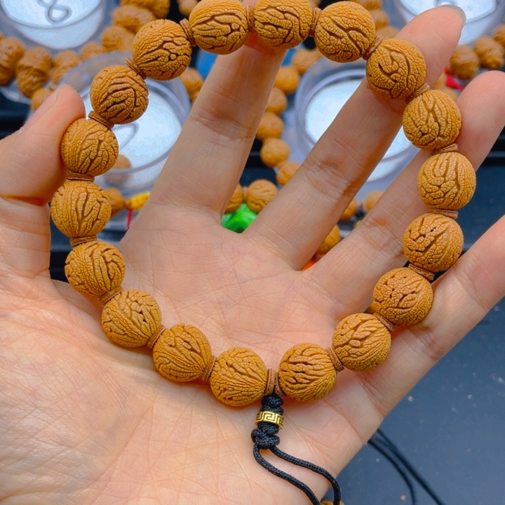 铁***柱桃核吊坠见健健康康平平安安5