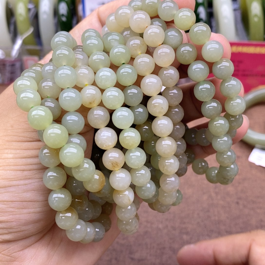 手串未镶嵌和田玉卡8