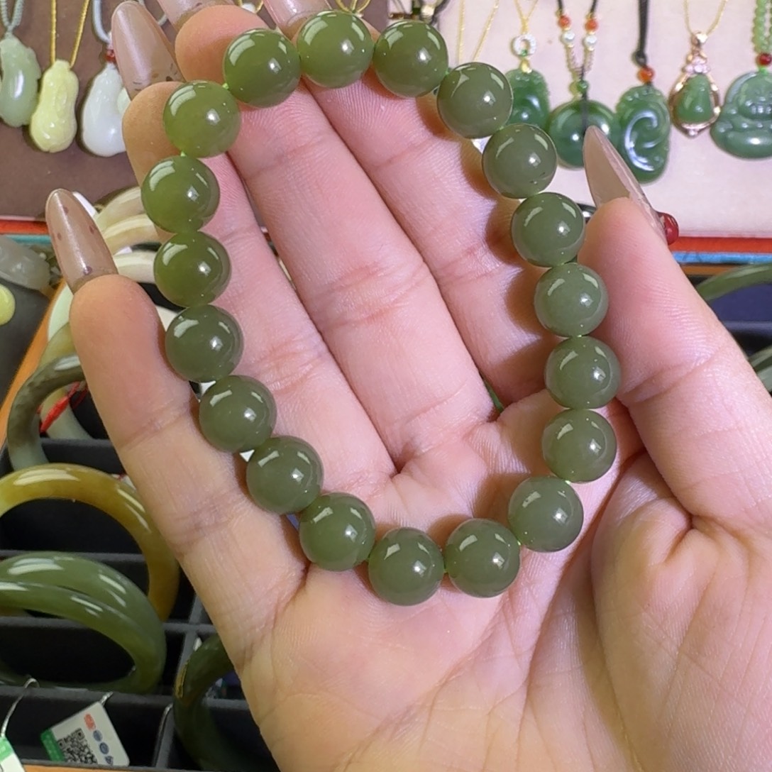 和田玉未镶嵌手链