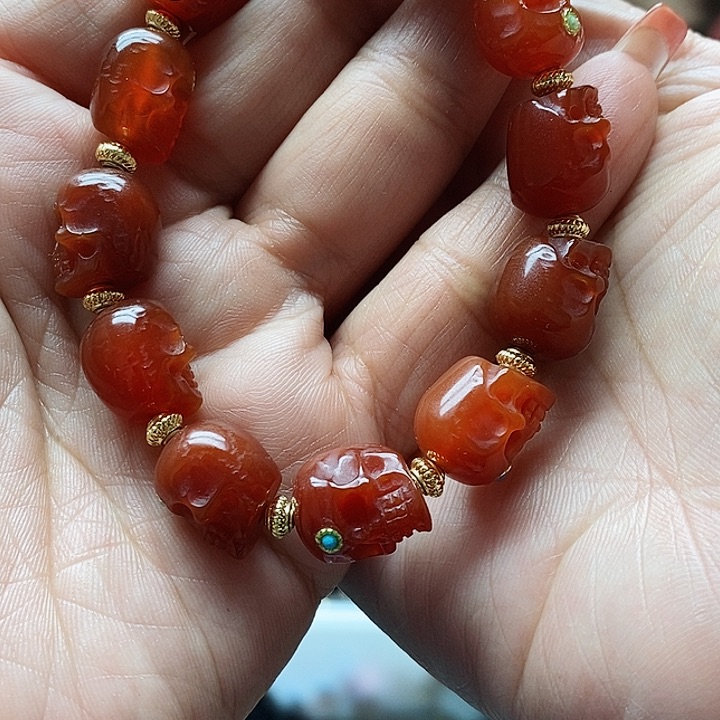 玛瑙/玉髓手链合金