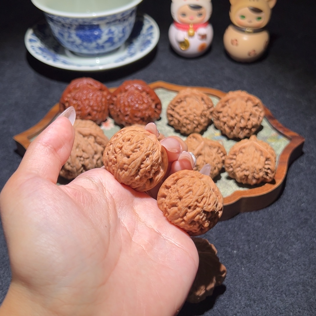 文玩核桃吊坠33.5莲花