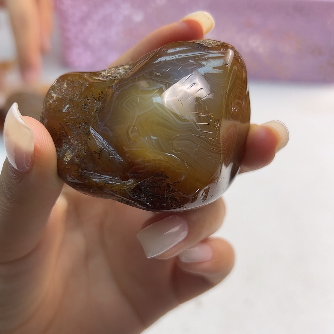 玛瑙/玉髓未镶嵌吊坠(不含链)