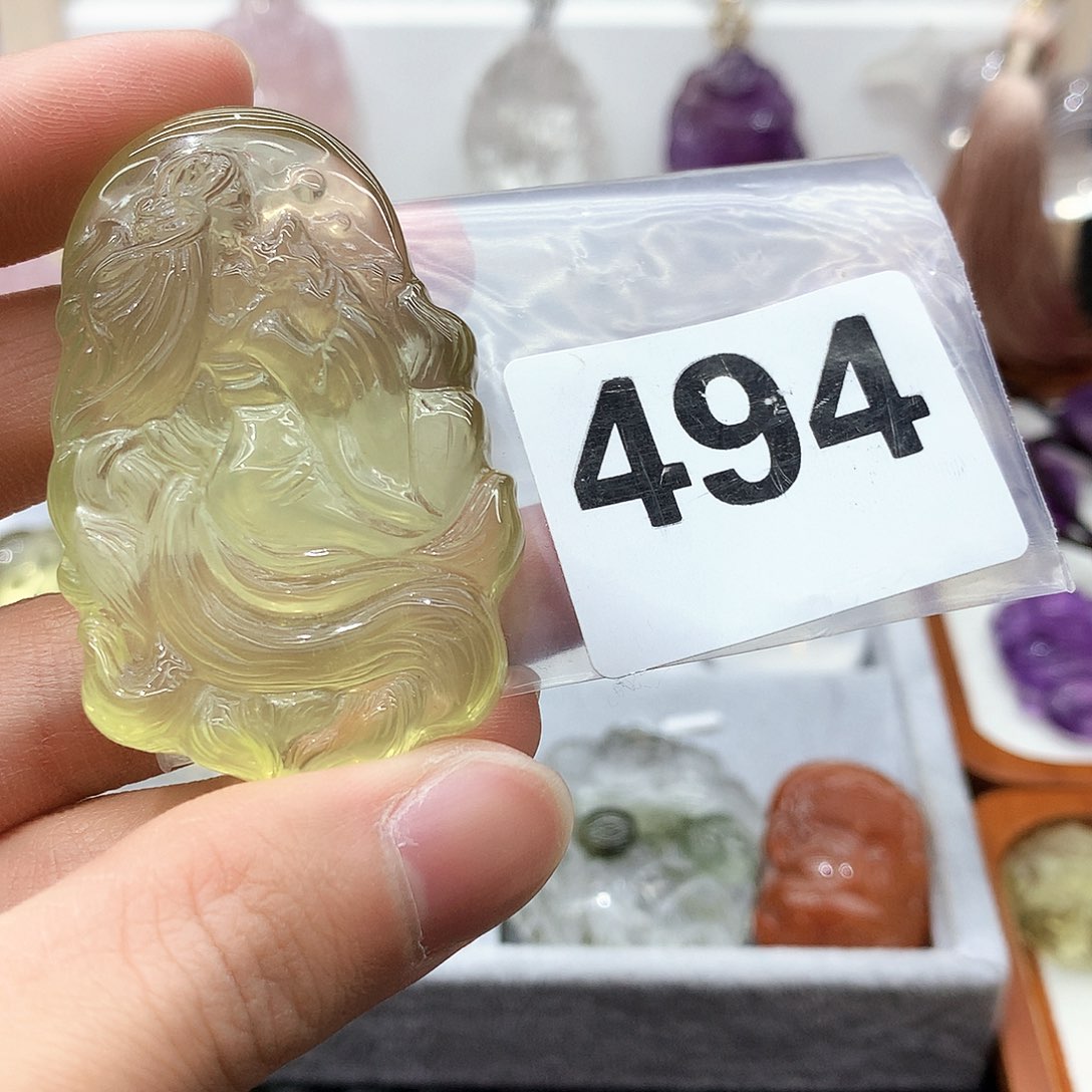 水晶颈饰未镶嵌挂件