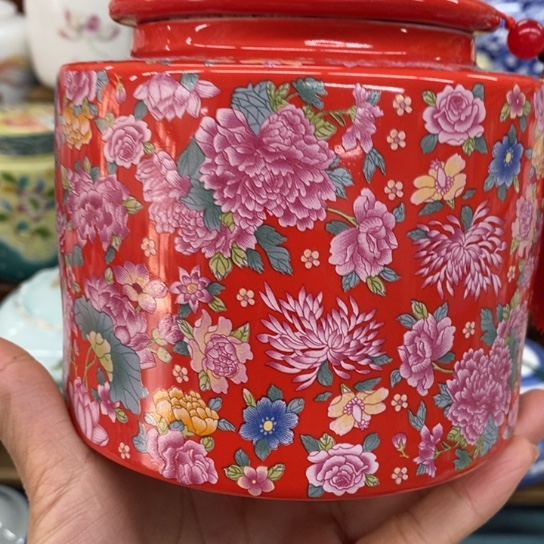 瓷片陶瓷茶叶罐密封罐