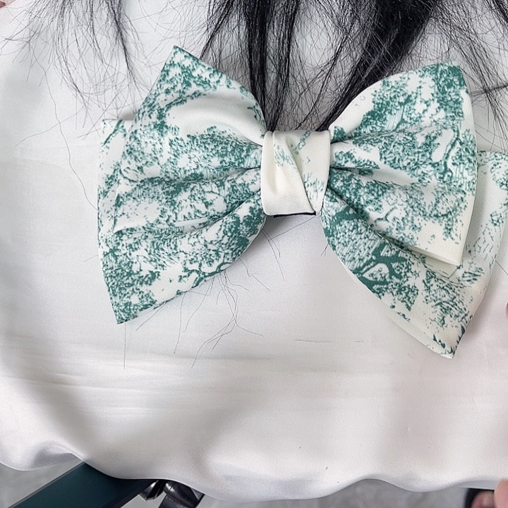 非金属皮质蝴蝶结发夹