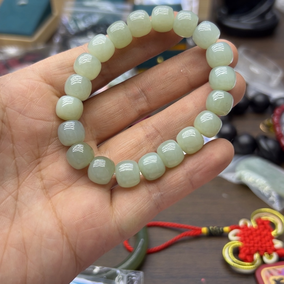 和田玉未镶嵌手链811